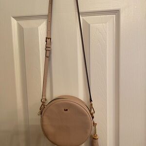 Michael Kors Beige Round Crossbody Bag